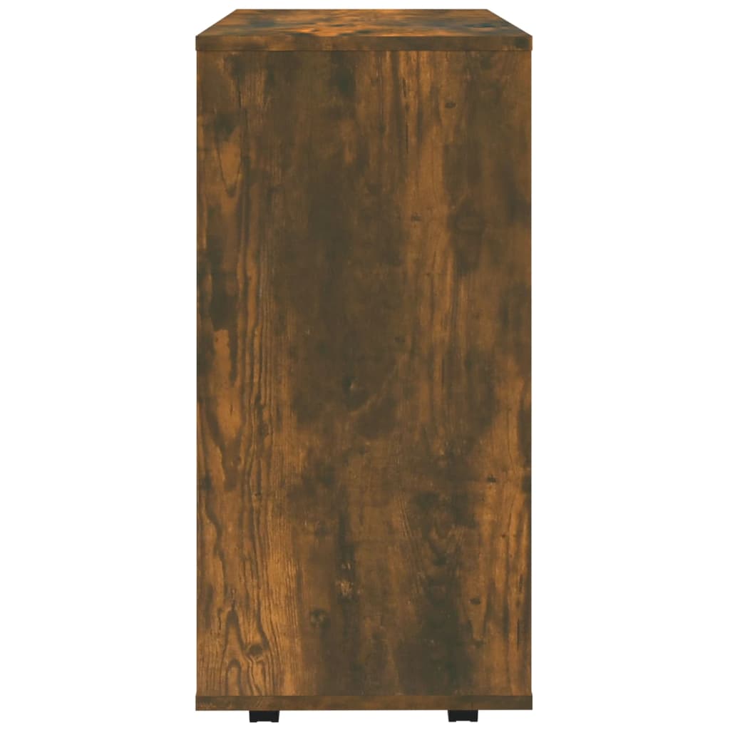 vidaXL Rollschrank Räuchereiche 60x35x75 cm Holzwerkstoff