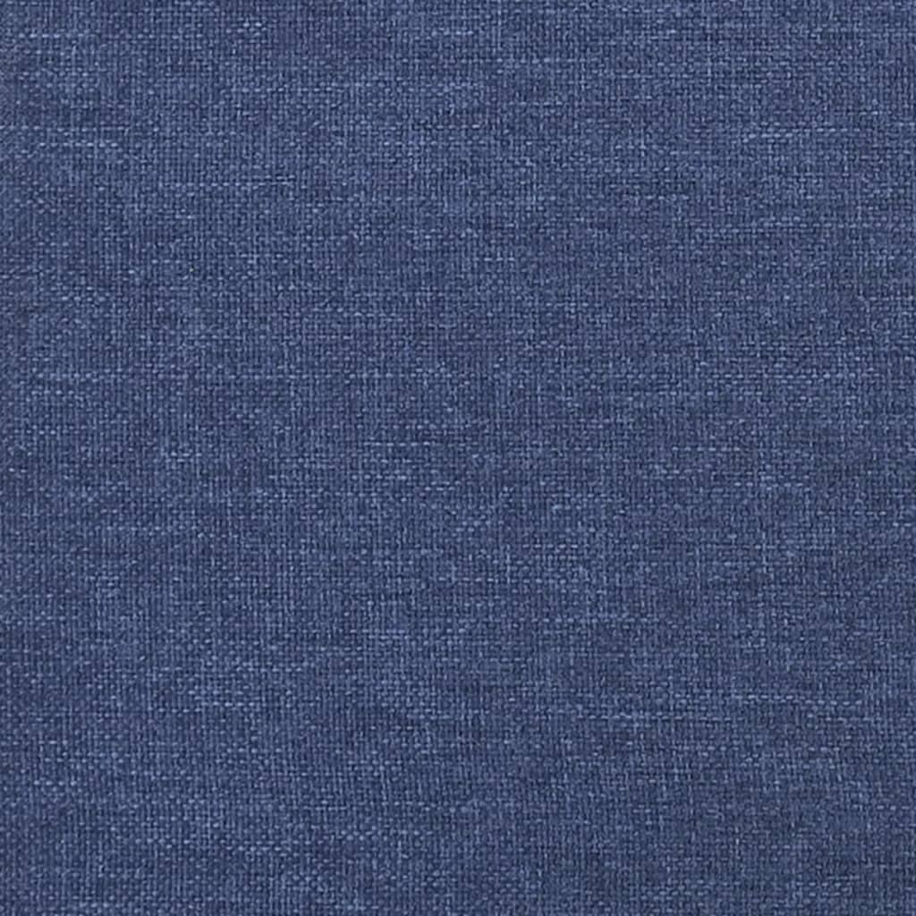 vidaXL Kopfteil mit Ohren Blau 103x23x118/128 cm Stoff