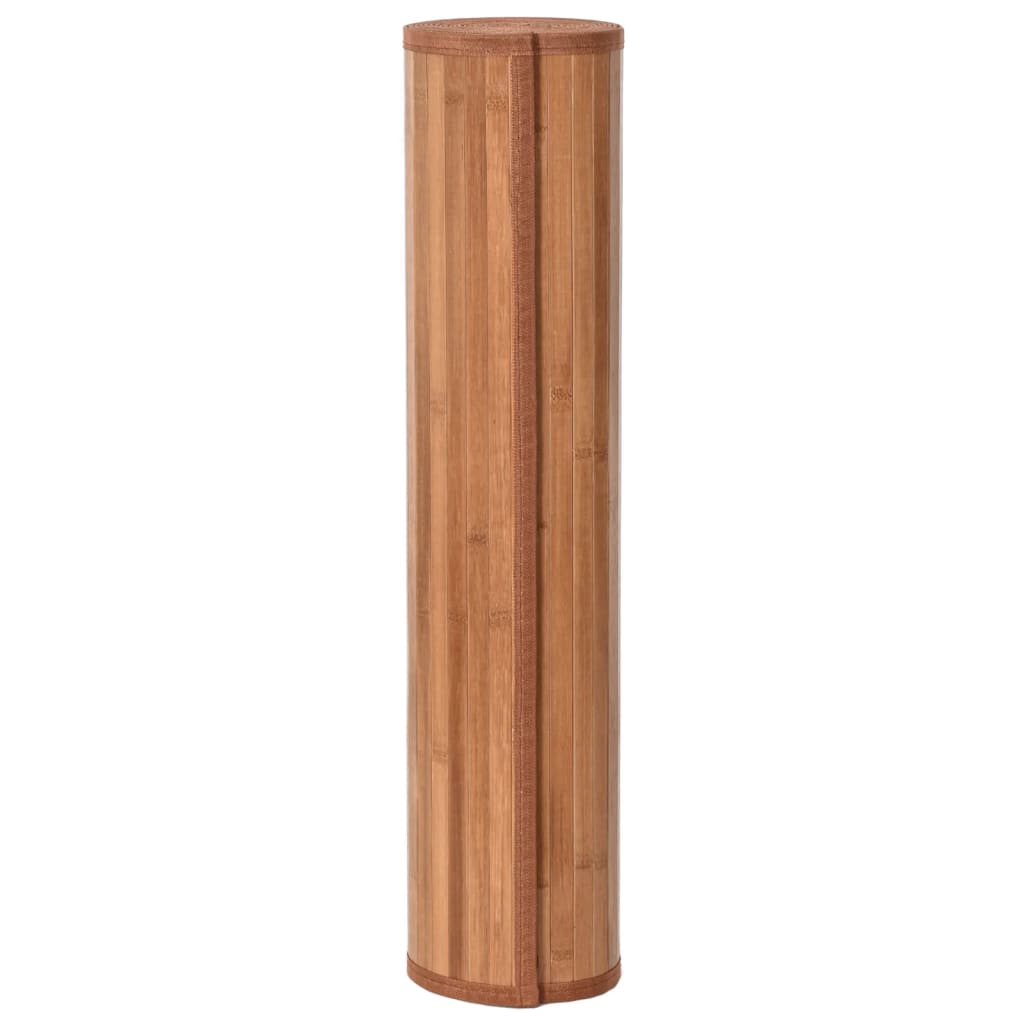 vidaXL Teppich Rechteckig Natur 100x300 cm Bambus