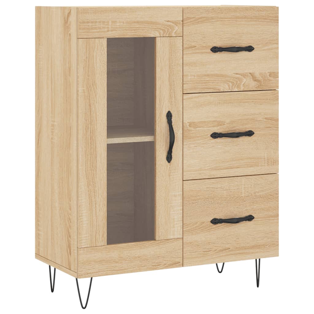 vidaXL Sideboard Sonoma-Eiche 69,5x34x90 cm Holzwerkstoff