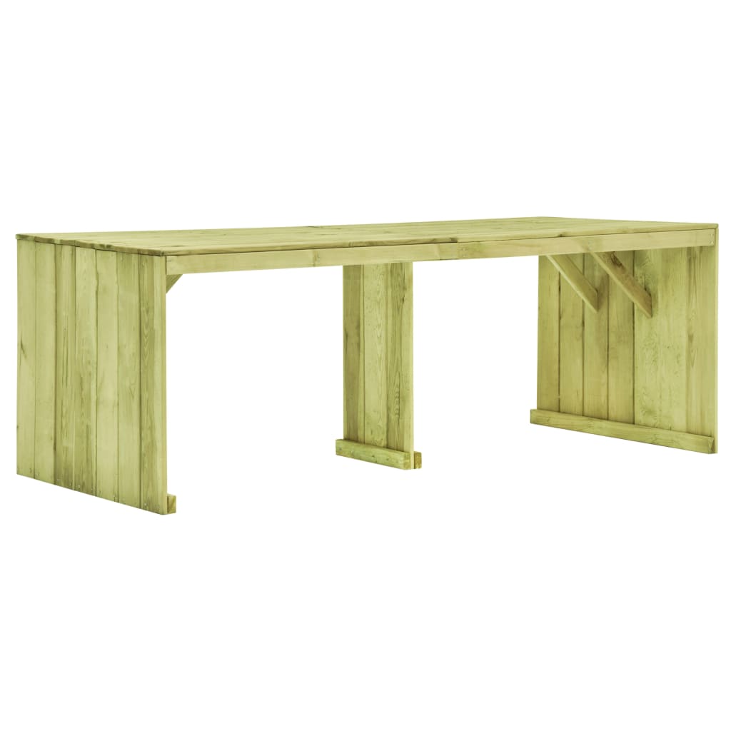 vidaXL Gartentisch 220x101,5x80 cm Kiefernholz Imprägniert