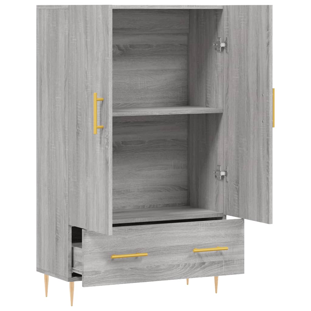 vidaXL Highboard Grau Sonoma 69,5x31x115 cm Holzwerkstoff