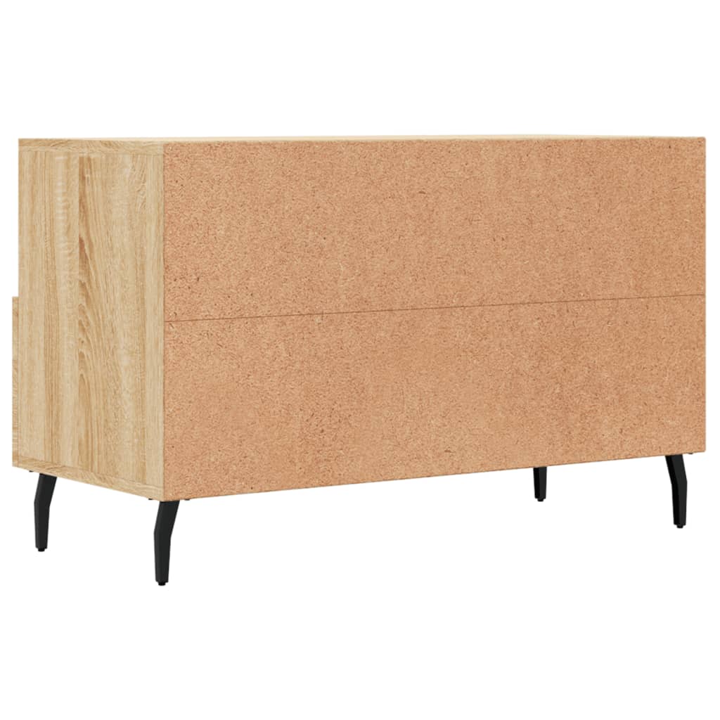 vidaXL TV-Schrank Sonoma-Eiche 80x36x50 cm Holzwerkstoff