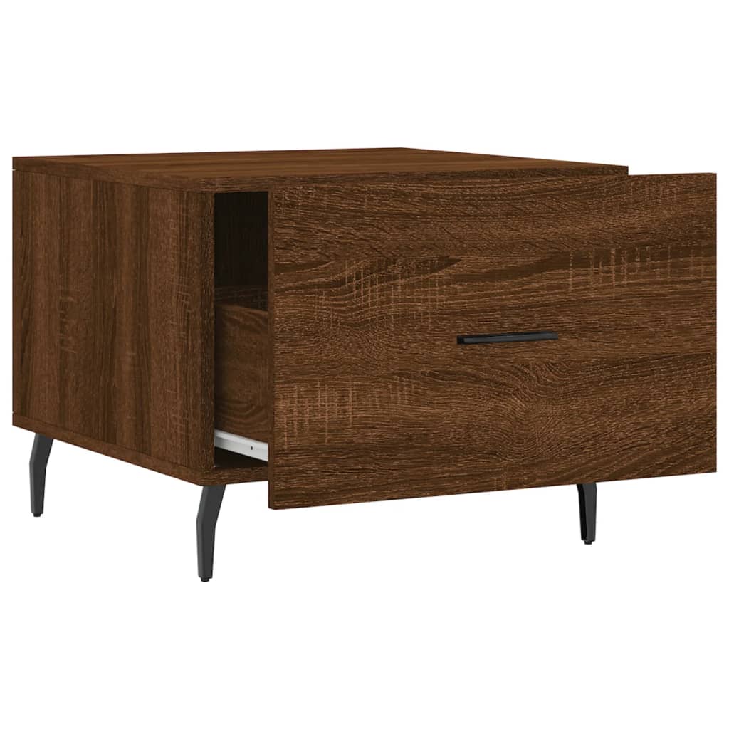 vidaXL Couchtische 2 Stk. Braun Eichen-Optik 50x50x40 cm Holzwerkstoff