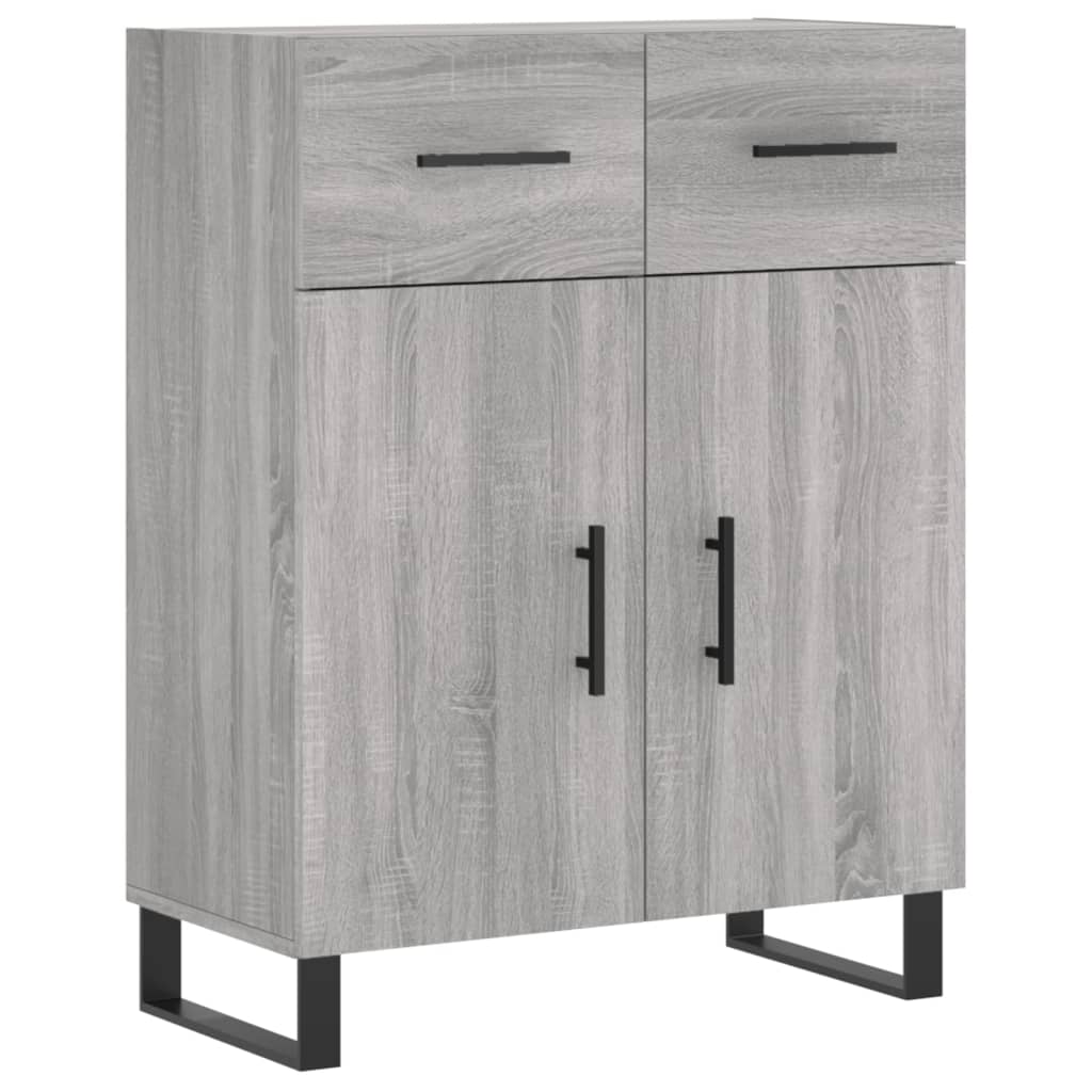 vidaXL Sideboard Grau Sonoma 69,5x34x90 cm Holzwerkstoff