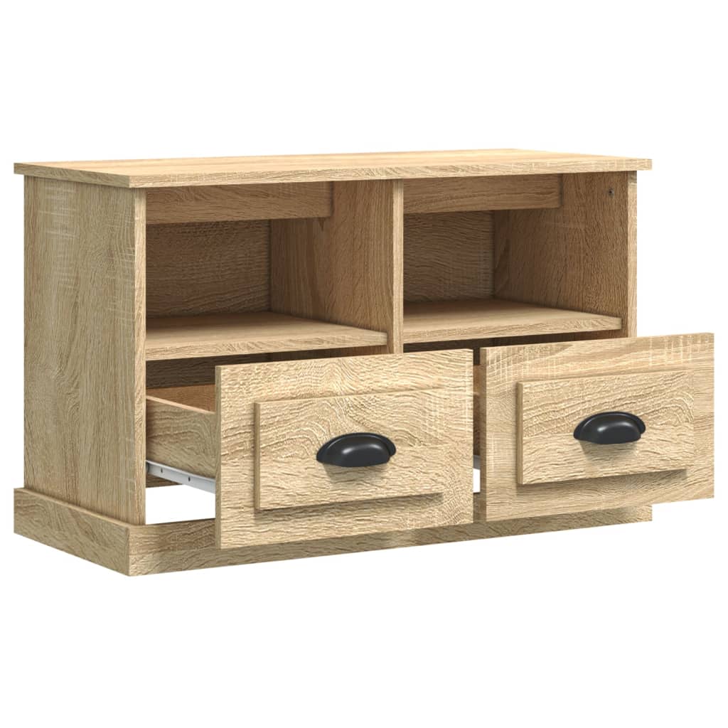 vidaXL TV-Schrank Sonoma-Eiche 80x35x50 cm Holzwerkstoff