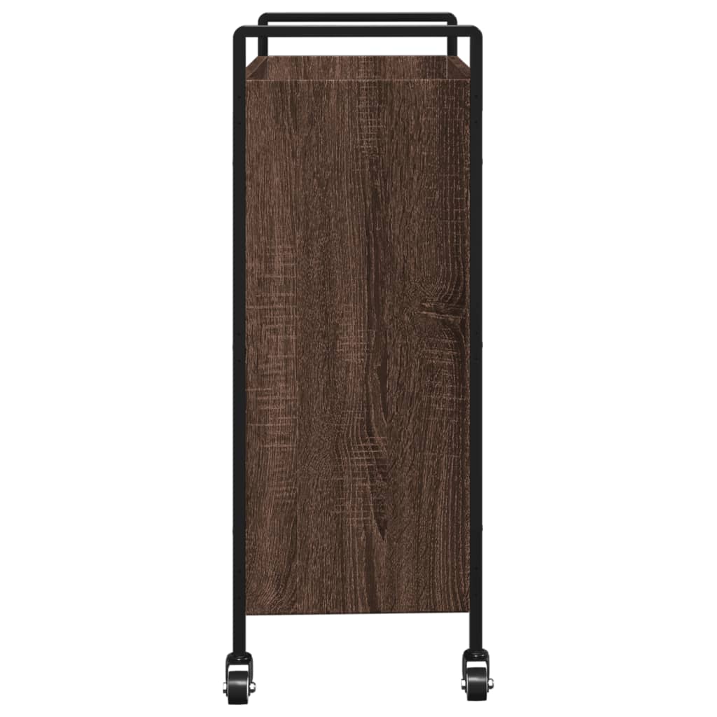 vidaXL Küchenwagen Braun Eichen-Optik 70x30x82 cm Holzwerkstoff