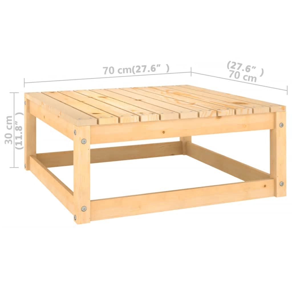 vidaXL 10-tlg. Garten-Lounge-Set mit Kissen Massivholz Kiefer