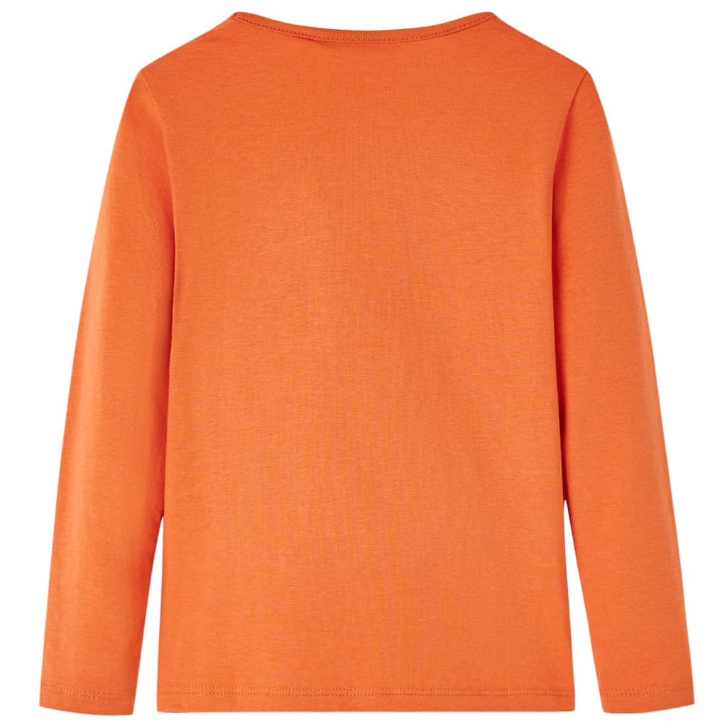 Kinder-Langarmshirt Dunkelorange 140