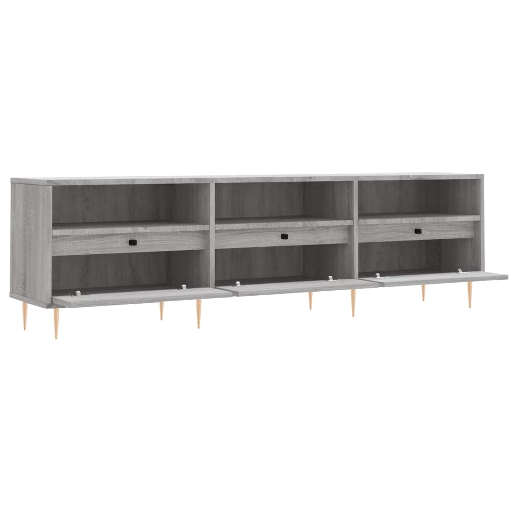 vidaXL TV-Schrank Grau Sonoma 150x30x44,5 cm Holzwerkstoff