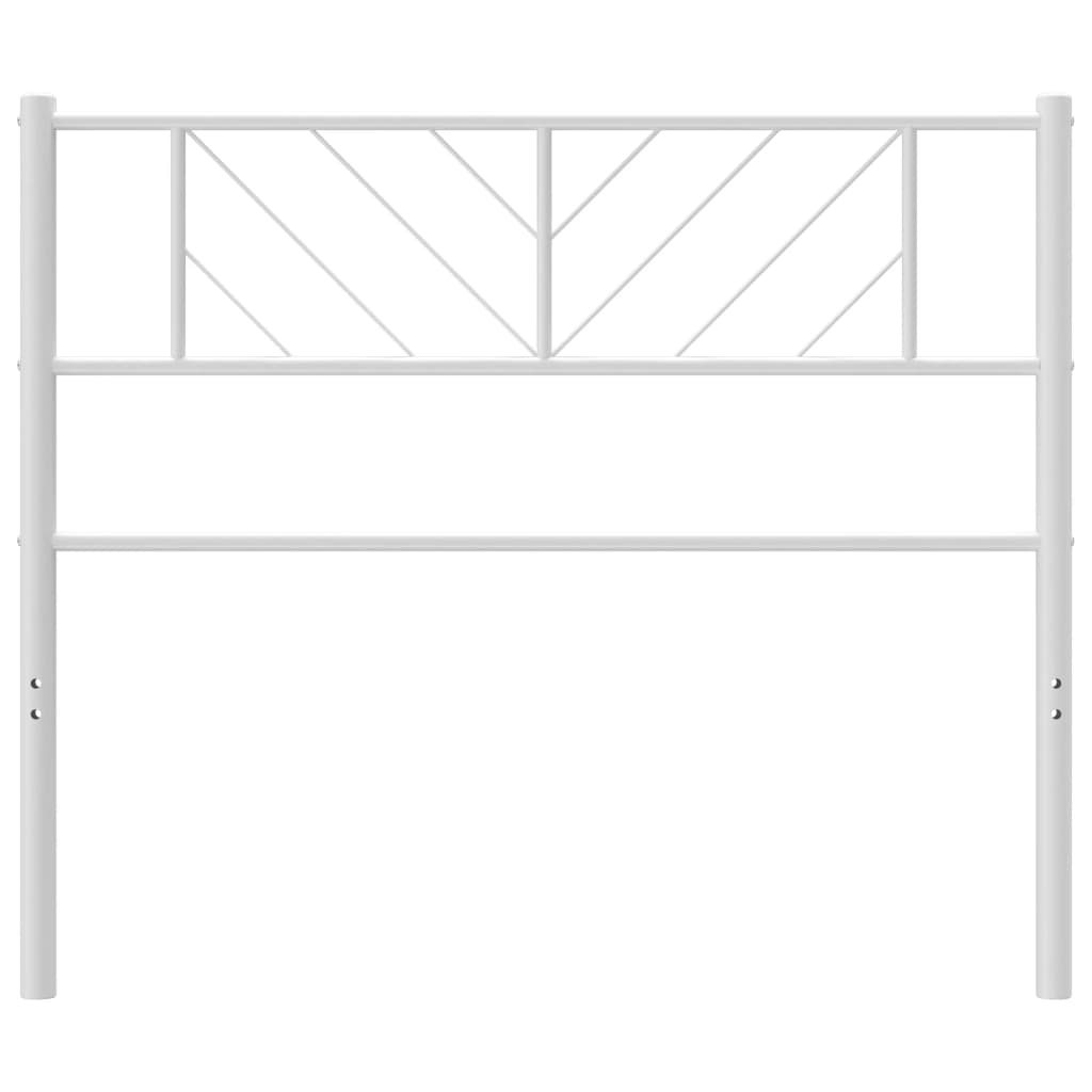 vidaXL Kopfteil Metall Weiß 107 cm