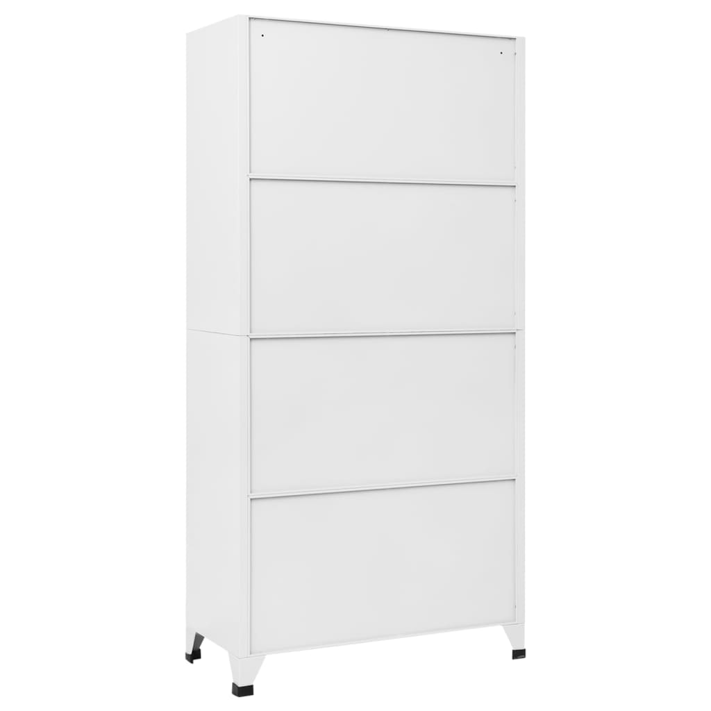 vidaXL Schließfachschrank mit 18 Fächern Metall 90x40x180 cm