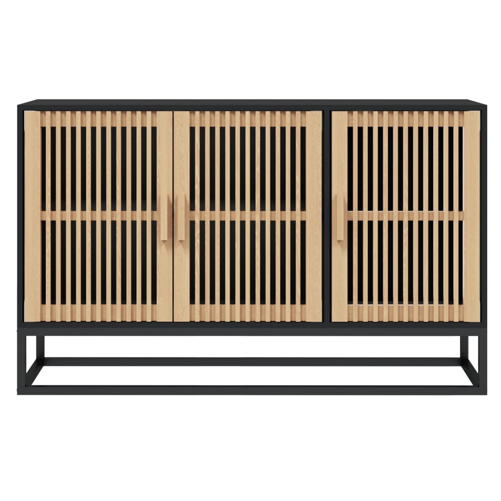 vidaXL Sideboard Schwarz 105x30x65 cm Holzwerkstoff