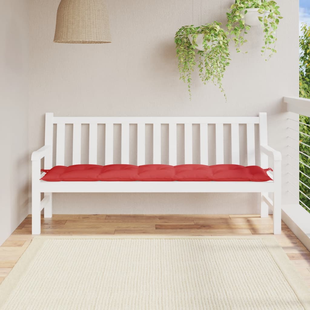 vidaXL Gartenbank-Auflage Rot 180x50x7 cm Oxford-Gewebe