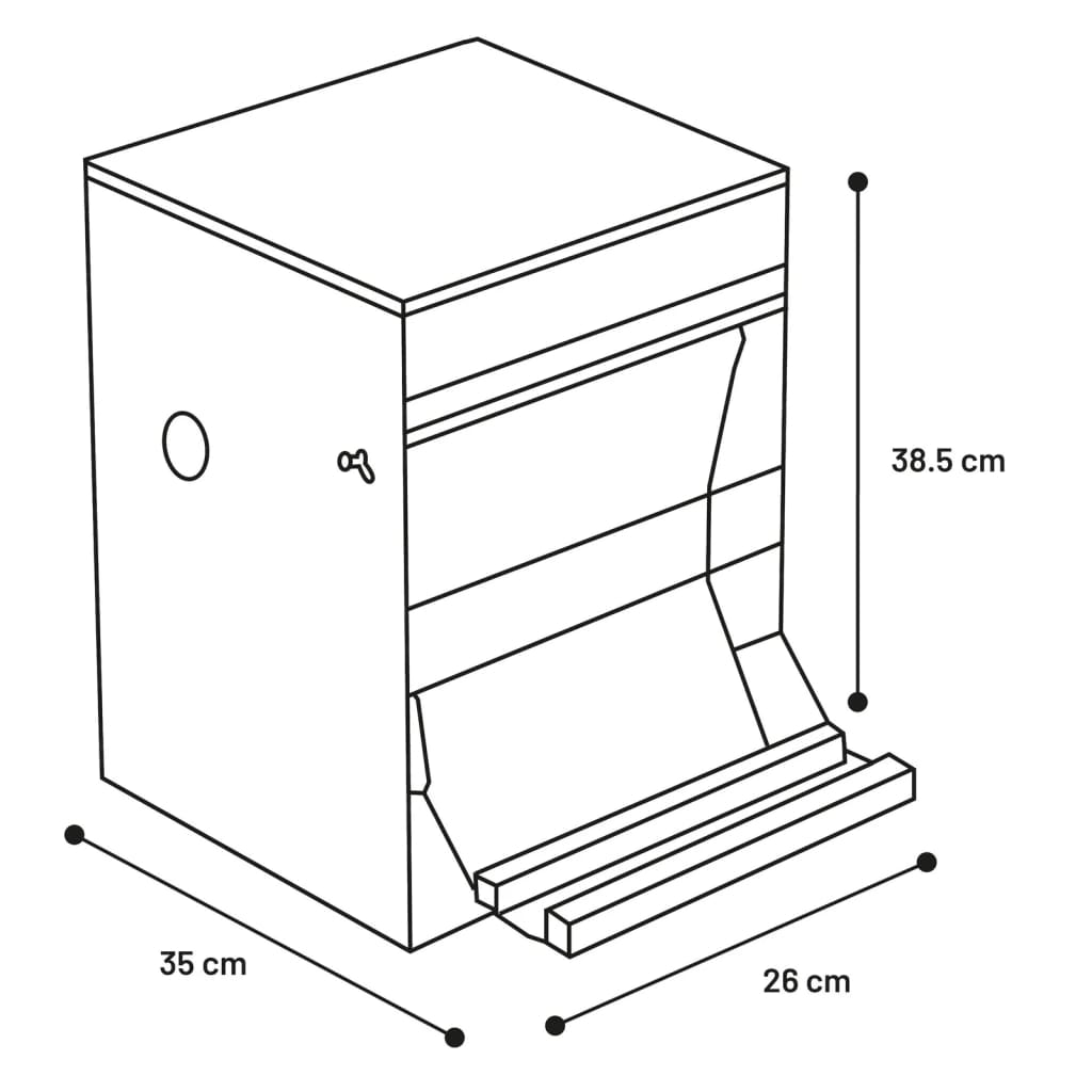 FLAMINGO Hühner-Futterautomat mit Tritt Timo 6 kg