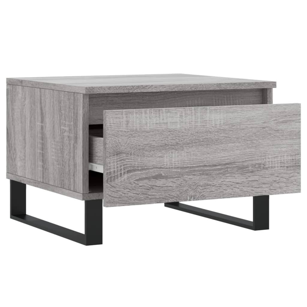 vidaXL Couchtisch Grau Sonoma 50x46x35 cm Holzwerkstoff