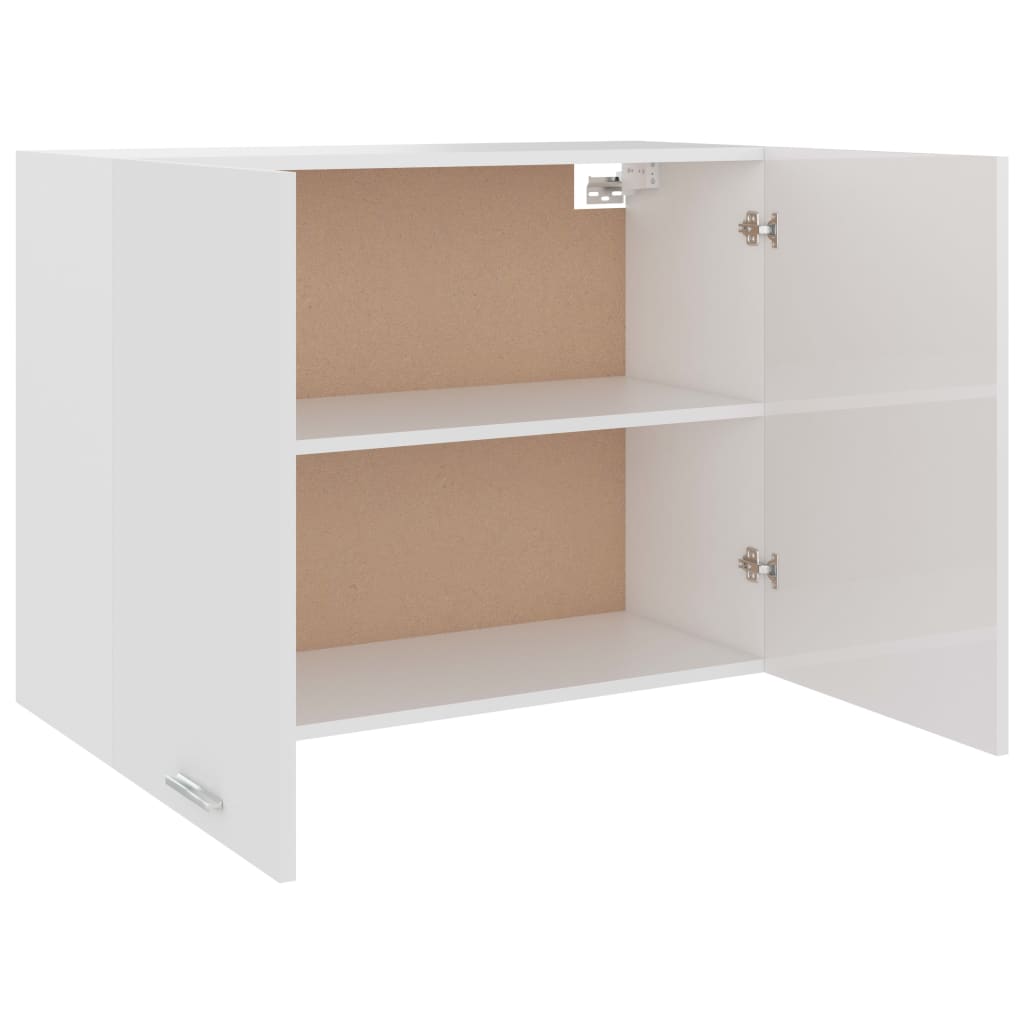 vidaXL Hängeschrank Hochglanz-Weiß 80x31x60 cm Holzwerkstoff