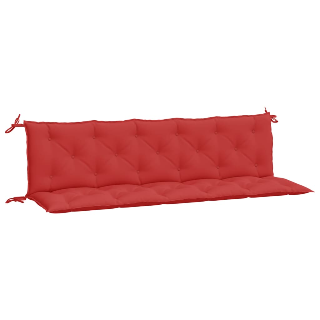 vidaXL Gartenbank-Auflagen 2 Stk. Rot 180x50x7 cm Oxford-Gewebe