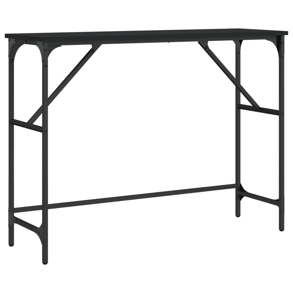 vidaXL Konsolentisch Schwarz 100x32x75 cm Holzwerkstoff