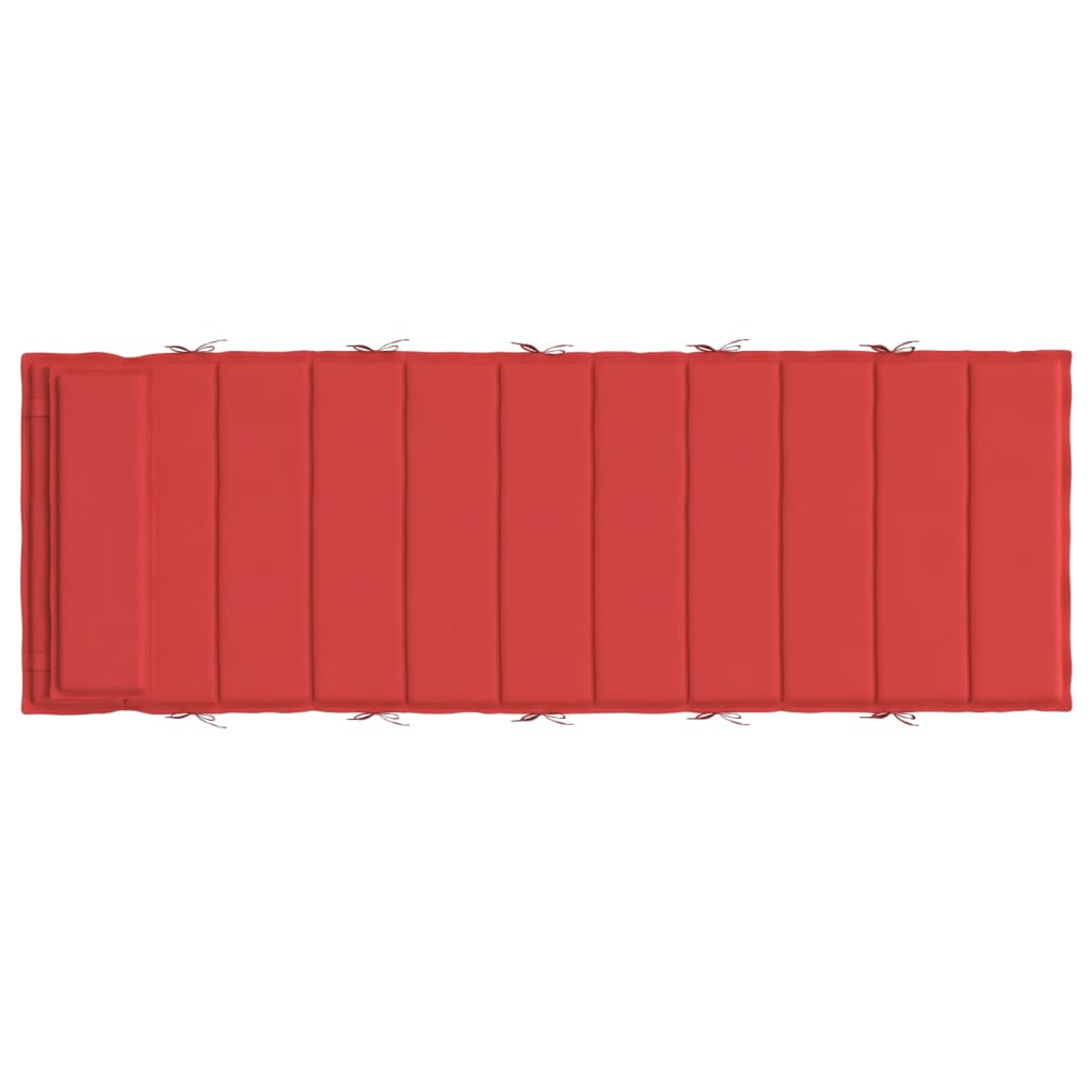 vidaXL Sonnenliegen-Auflage Rot 180x60x3 cm Oxford-Gewebe