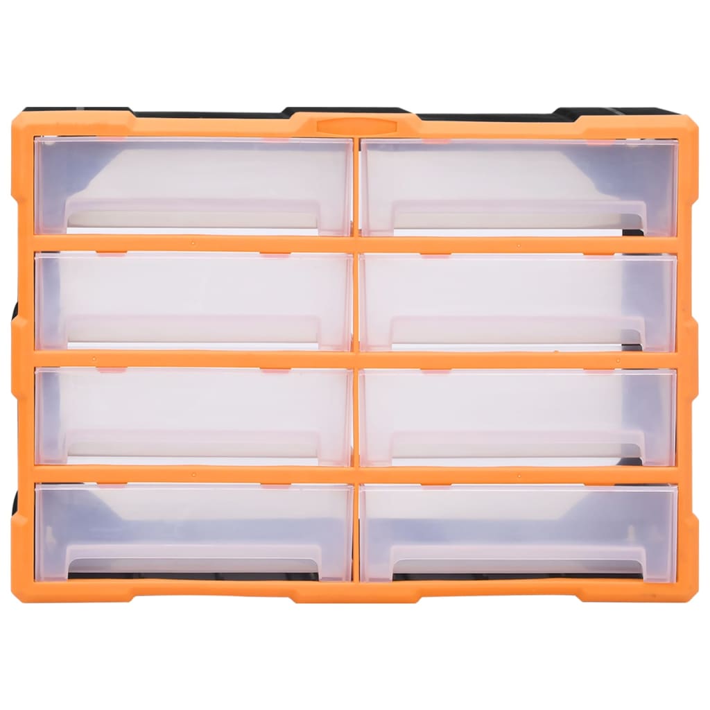 vidaXL Multi-Schubladen-Organizer 8 große Schubladen 52x16x37 cm