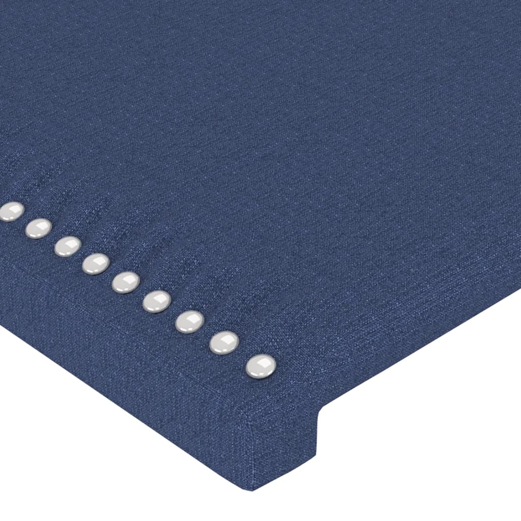 vidaXL Kopfteile 4 Stk. Blau 90x5x78/88 cm Stoff