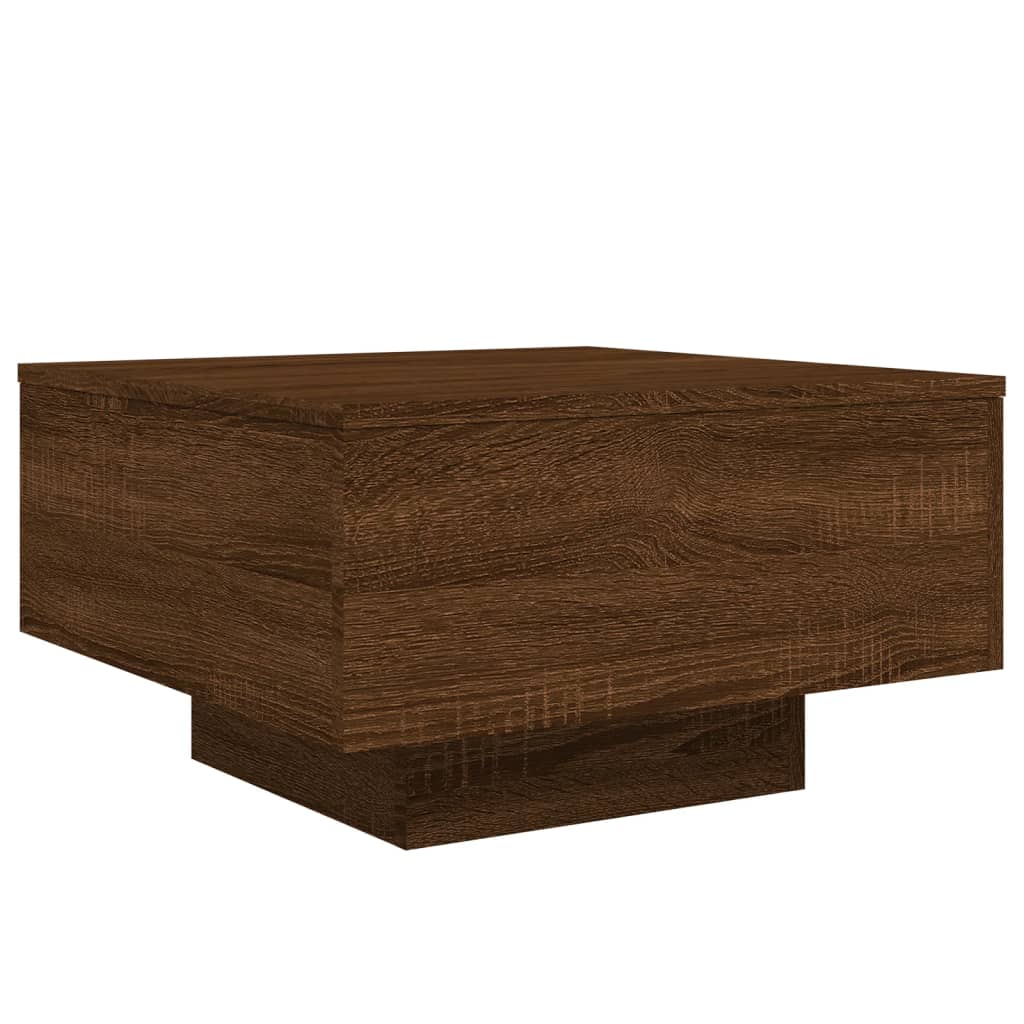 vidaXL Couchtisch Braun Eichen-Optik 55x55x31 cm Holzwerkstoff