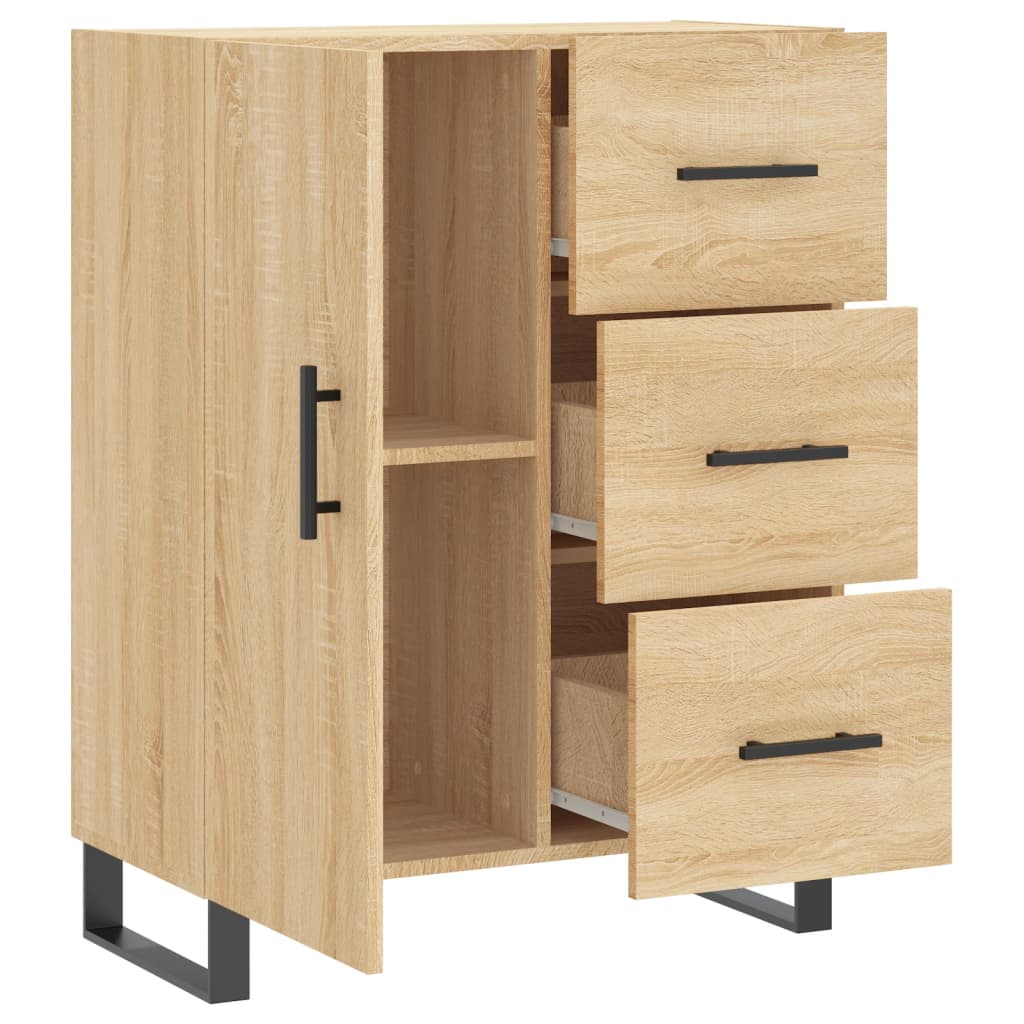 vidaXL Sideboard Sonoma-Eiche 69,5x34x90 cm Holzwerkstoff