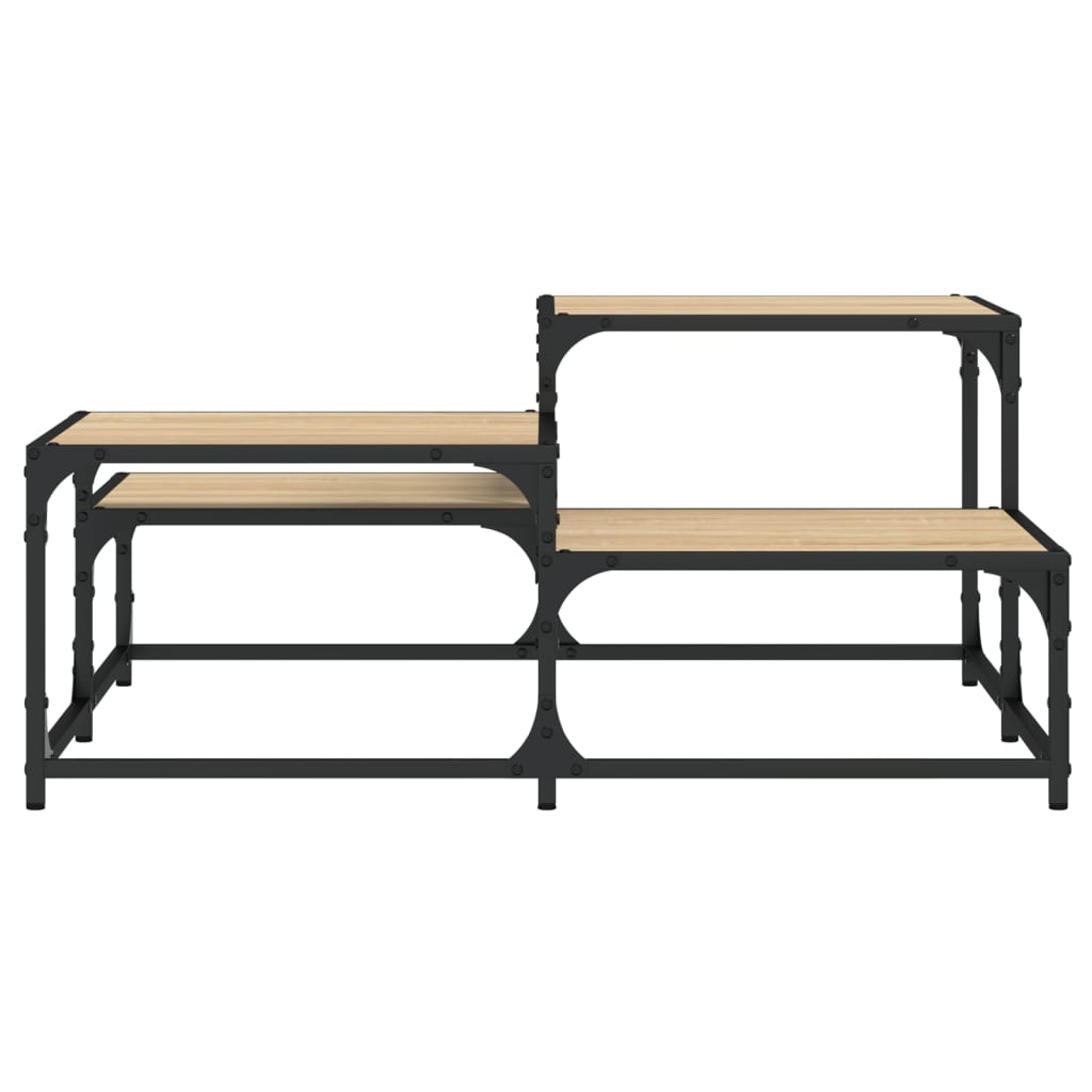 vidaXL Couchtisch Sonoma-Eiche 87,5x87,5x40 cm Holzwerkstoff