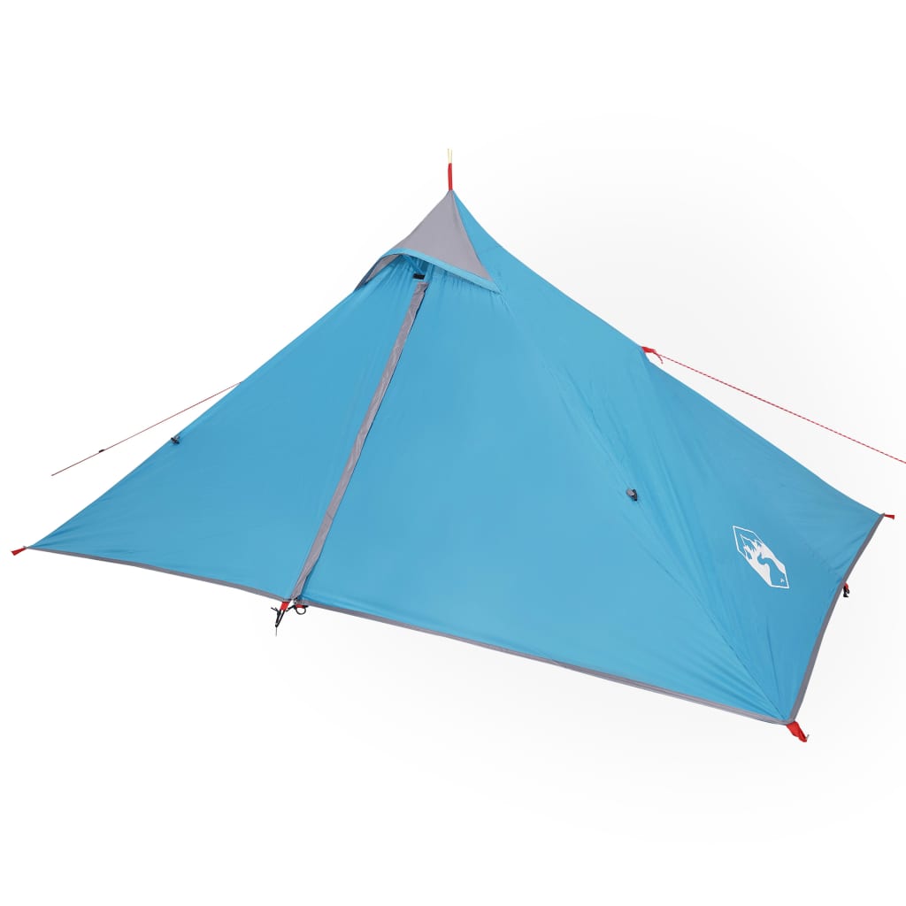 vidaXL Tipi-Campingzelt 1 Person Blau Wasserdicht