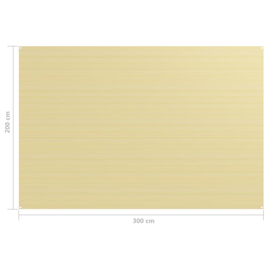 vidaXL Zeltteppich 200x300 cm Beige