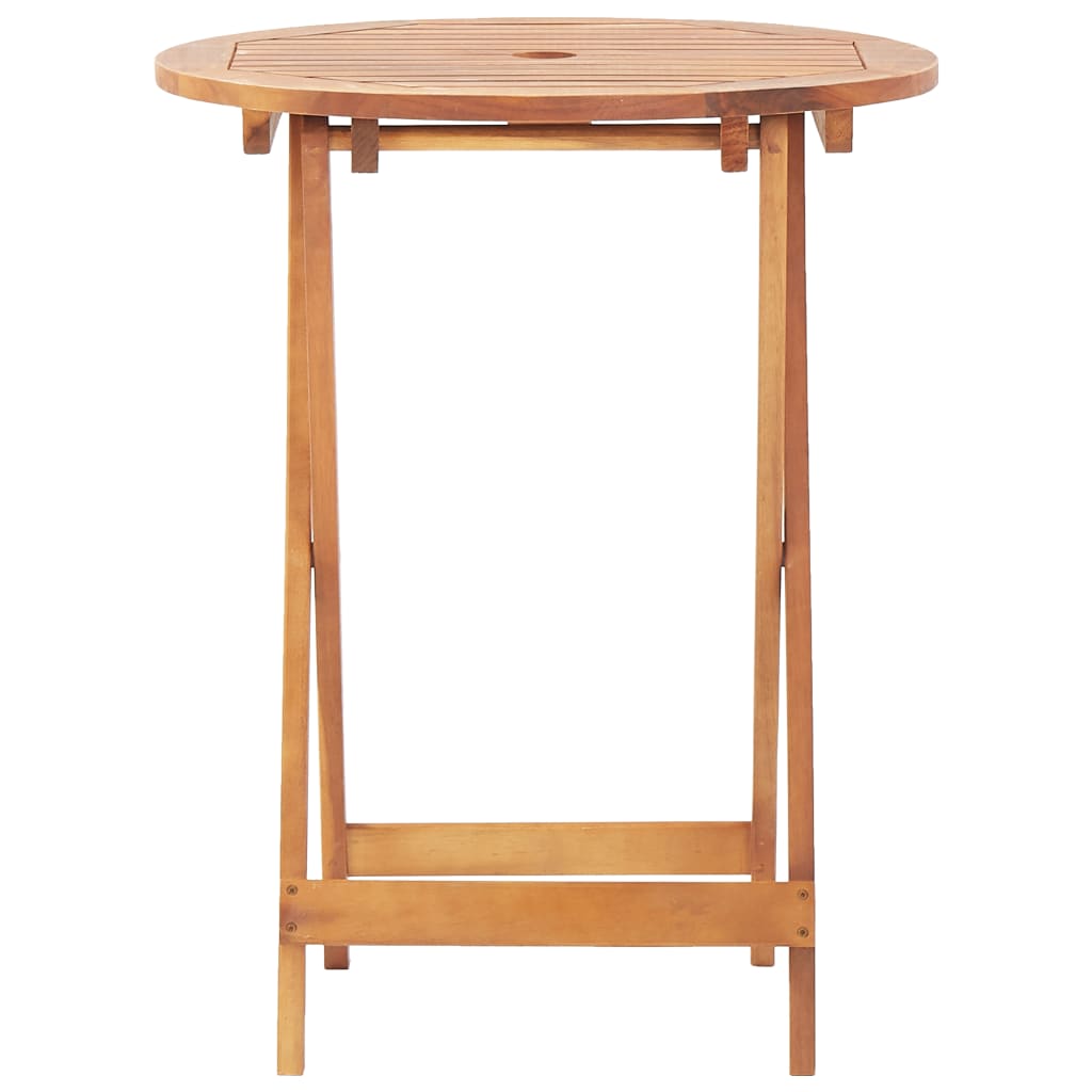 vidaXL 3-tlg. Bistro-Set Taupe Stoff und Massivholz