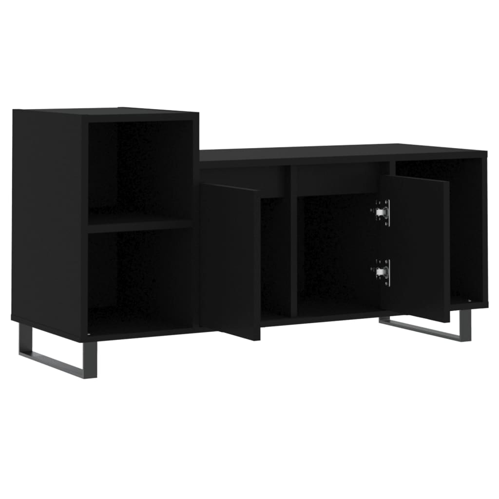 vidaXL TV-Schrank Schwarz 100x35x55 cm Holzwerkstoff