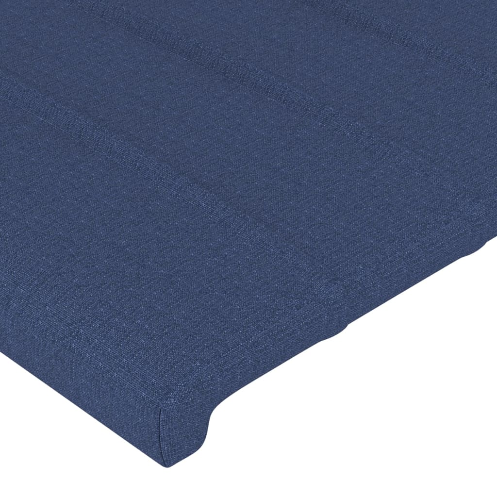 vidaXL Kopfteil Blau 100x5x78/88 cm Stoff