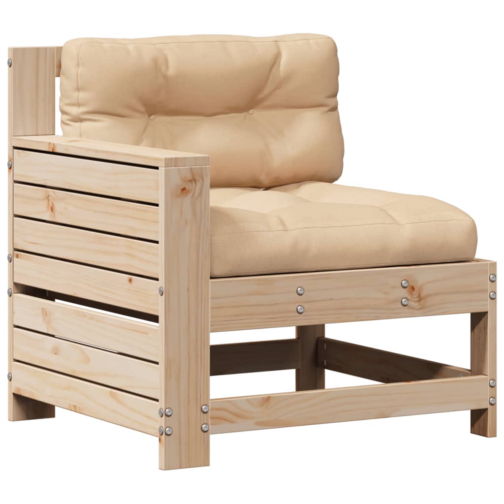 vidaXL 5-tlg. Garten-Lounge-Set mit Kissen Massivholz Kiefer