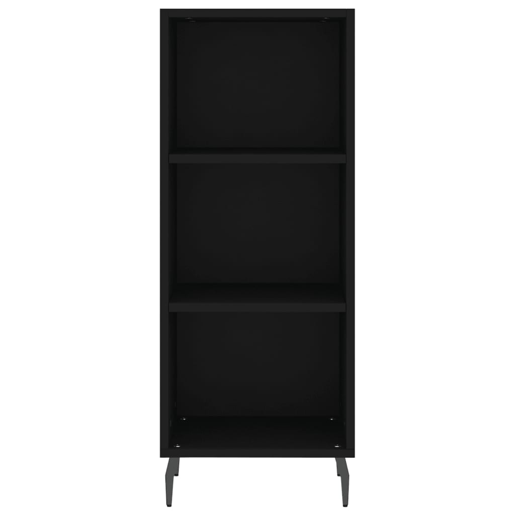 vidaXL Sideboard Schwarz 34,5x32,5x90 cm Holzwerkstoff