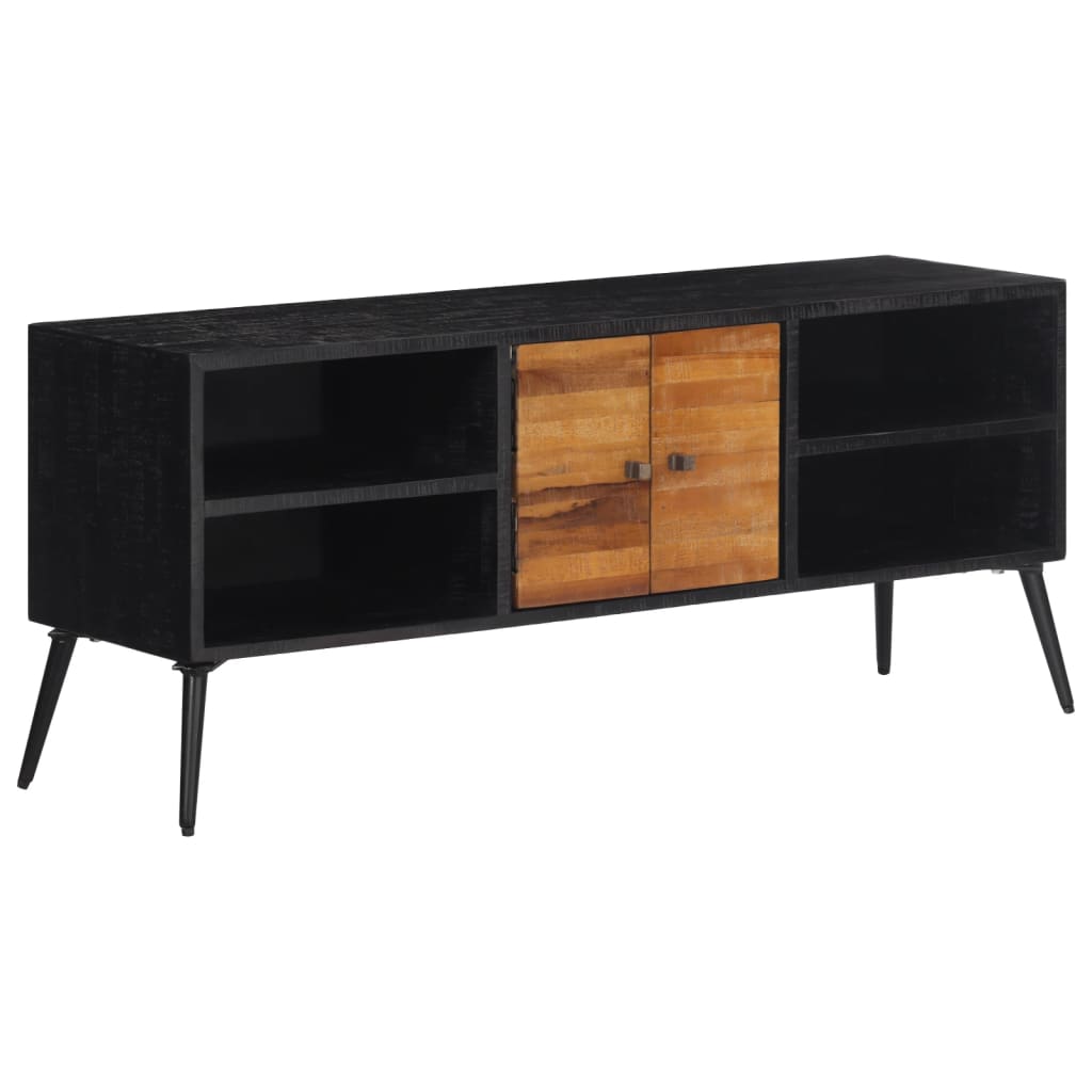 vidaXL TV-Schrank 112x31x45 cm Recyceltes Massivholz Teak