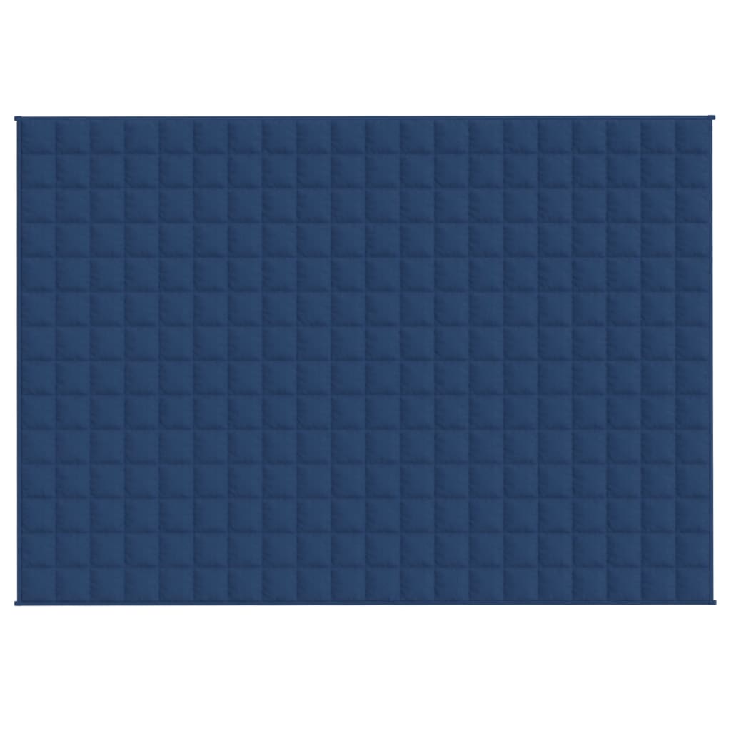 vidaXL Gewichtsdecke Blau 140x200 cm 10 kg Stoff