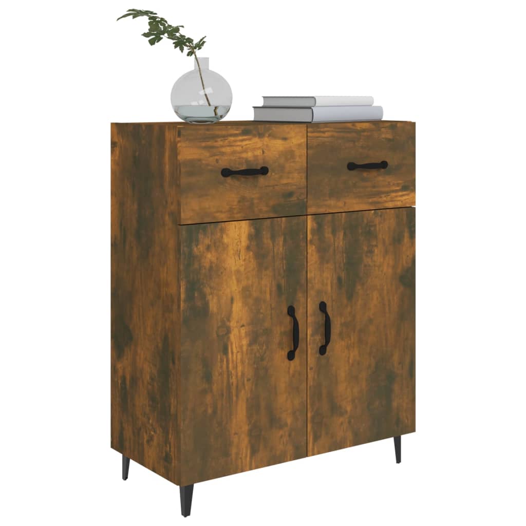 vidaXL Sideboard Räuchereiche 69,5x34x90 cm Holzwerkstoff