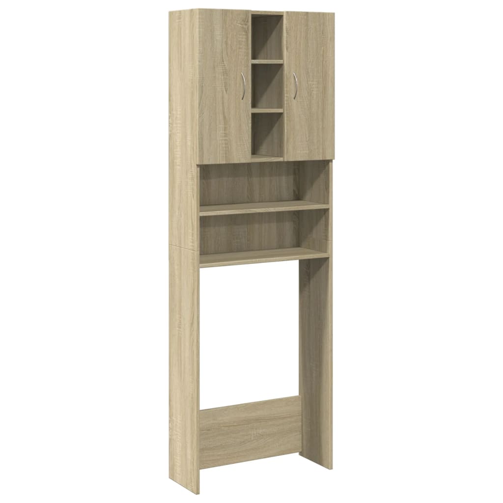 vidaXL Waschmaschinenschrank Sonoma-Eiche 64x25,5x190 cm