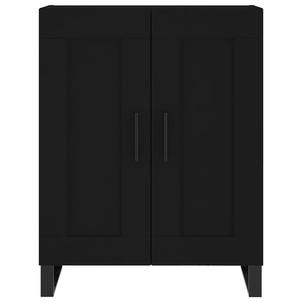 vidaXL Highboard Schwarz 69,5x34x180 cm Holzwerkstoff