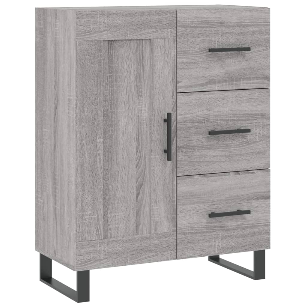 vidaXL Sideboard Grau Sonoma 69,5x34x90 cm Holzwerkstoff