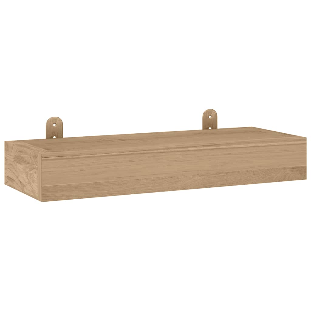 vidaXL Wandregale 2 Stk. 40x15x4 cm Massivholz Teak