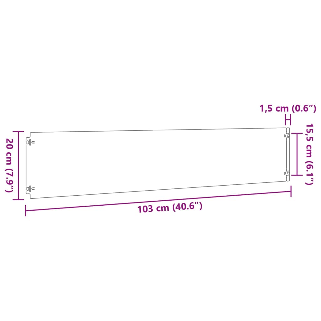 vidaXL Rasenkanten 10 Stk. 20x103 cm Flexibel Cortenstahl