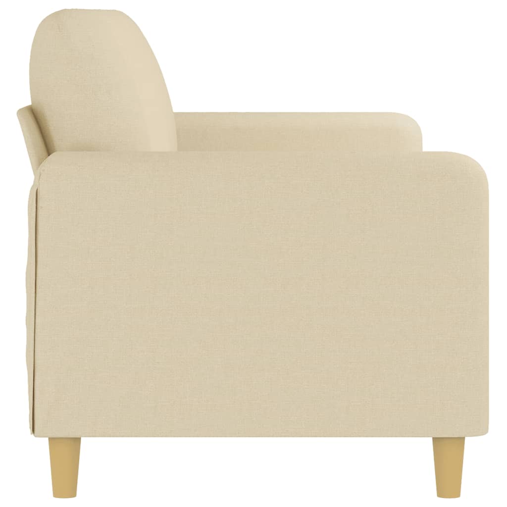 vidaXL 3-Sitzer-Sofa Creme 180 cm Stoff