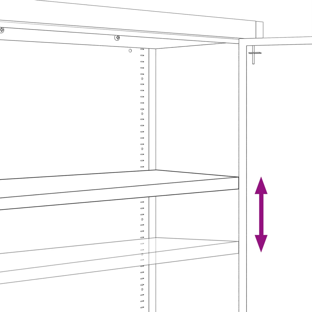 vidaXL Aktenschrank Schwarz 90x40x110 cm Stahl