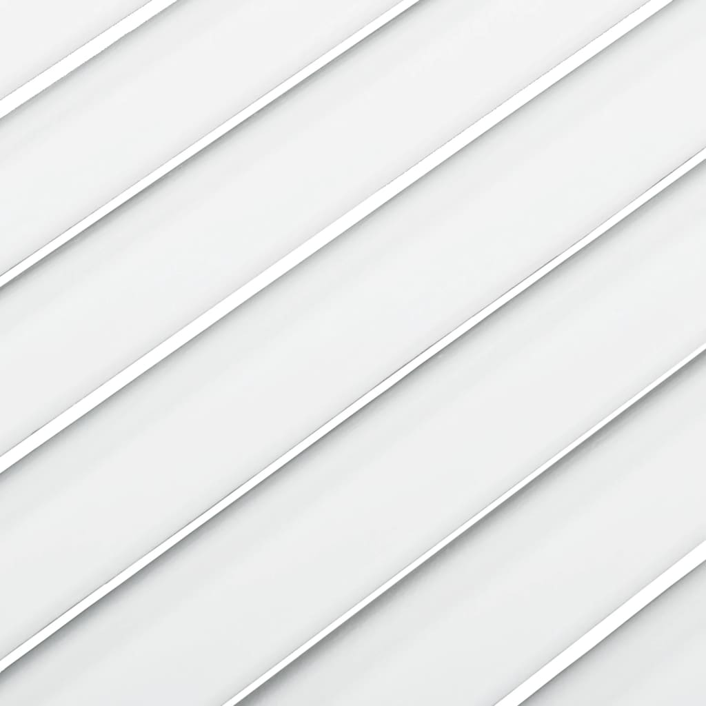vidaXL Schranktür Lamellen-Design Weiß 39,5x39,4 cm Massivholz Kiefer