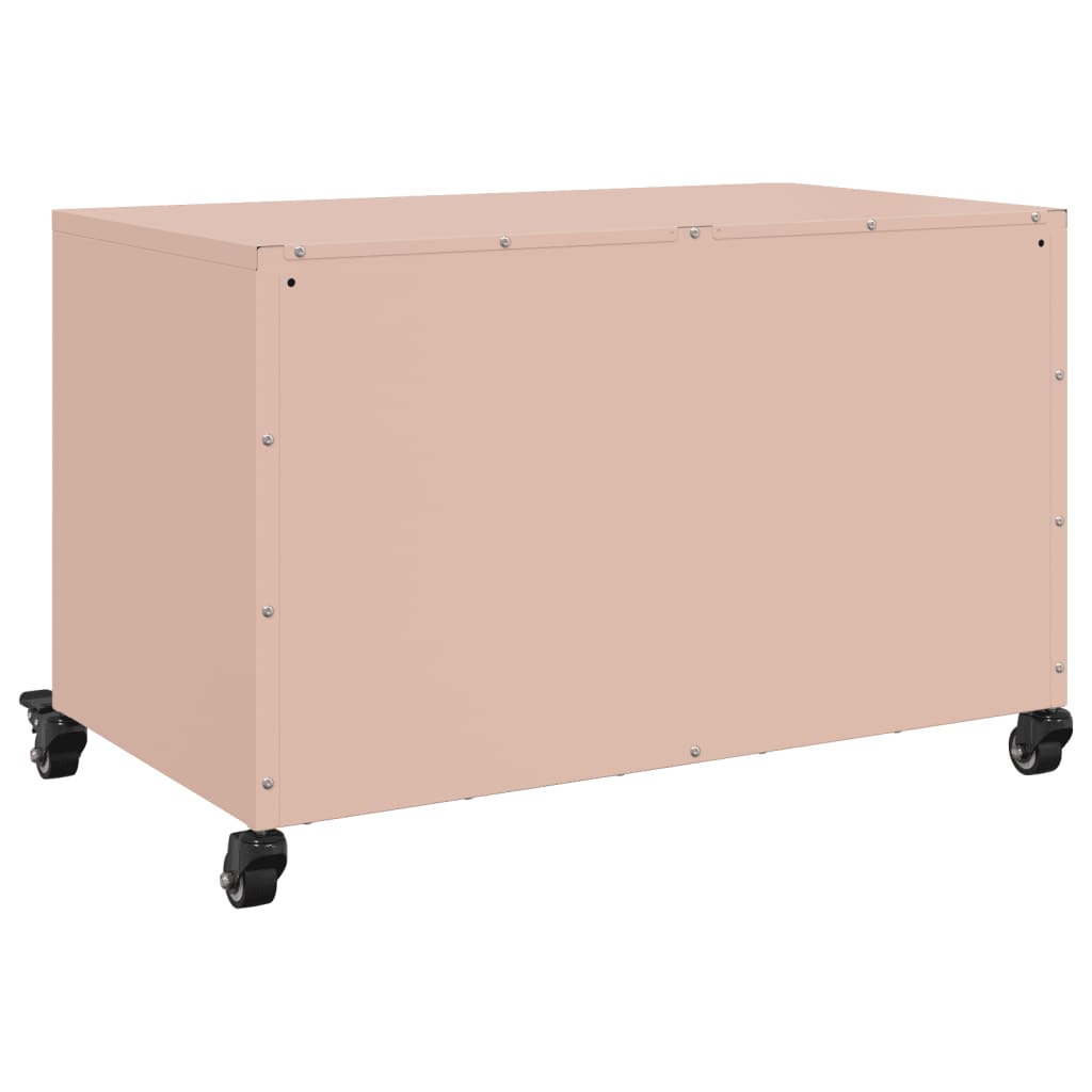 vidaXL TV-Schrank Rosa 68x39x43,5 cm Stahl