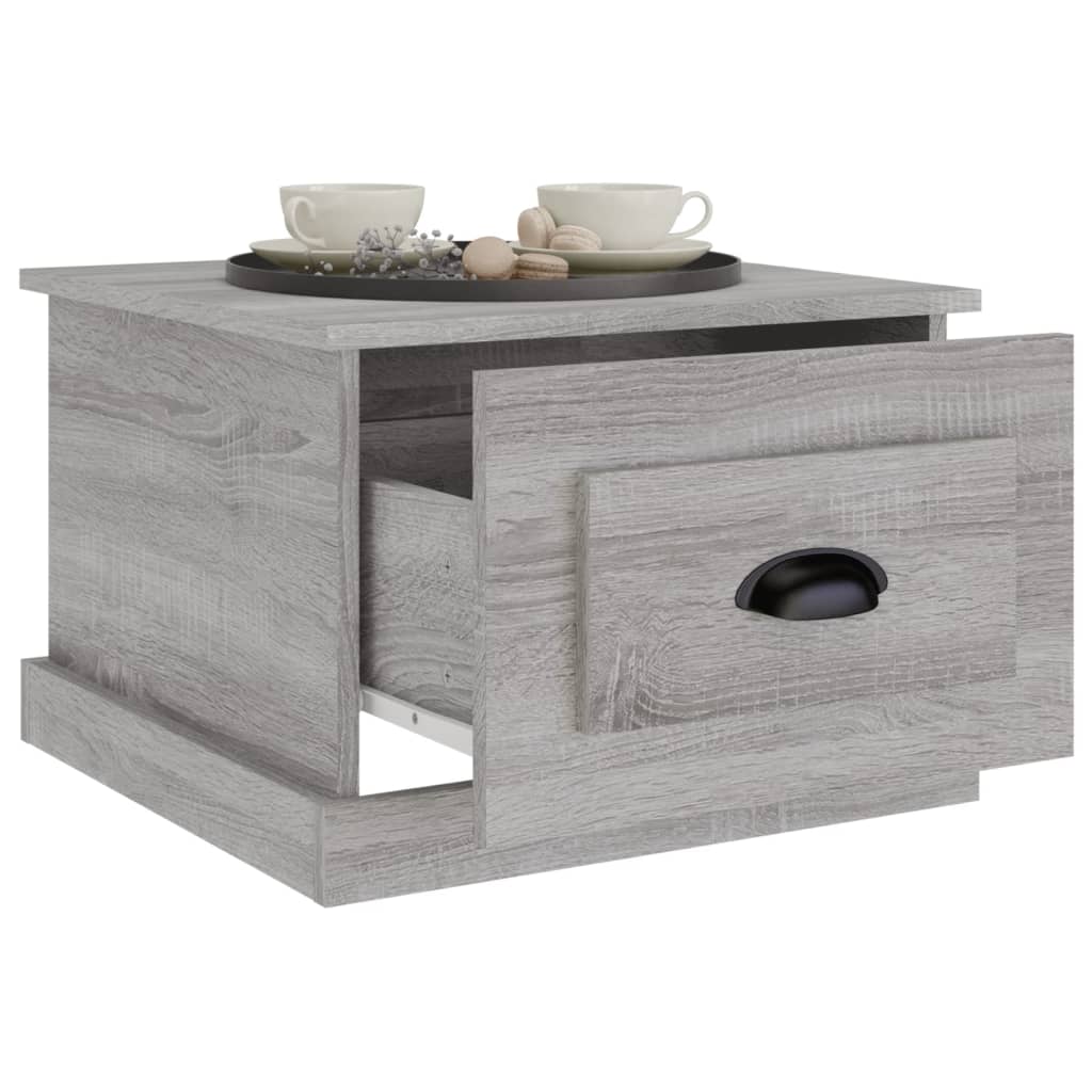 vidaXL Couchtisch Grau Sonoma 50x50x35 cm Holzwerkstoff