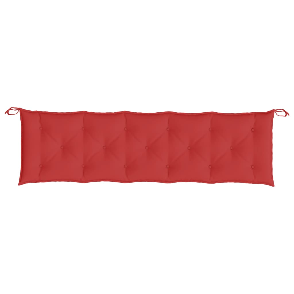 vidaXL Gartenbank-Auflagen 2 Stk. Rot 180x50x7 cm Oxford-Gewebe